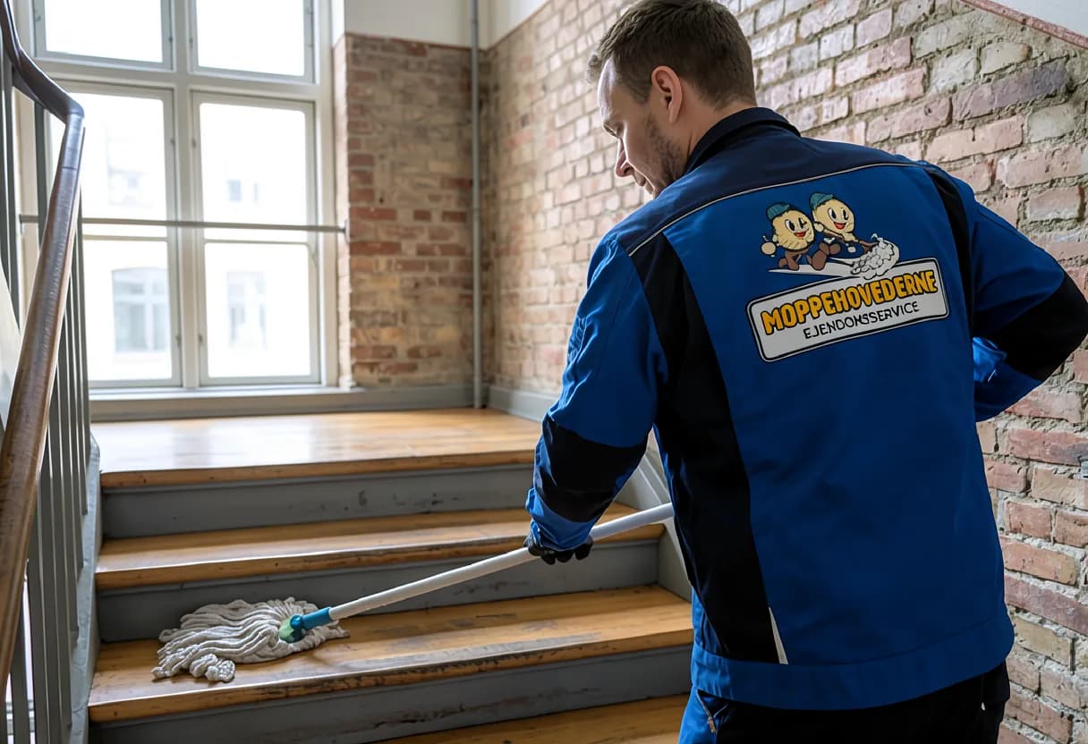 Trappevask med grundig rengøring af opgange